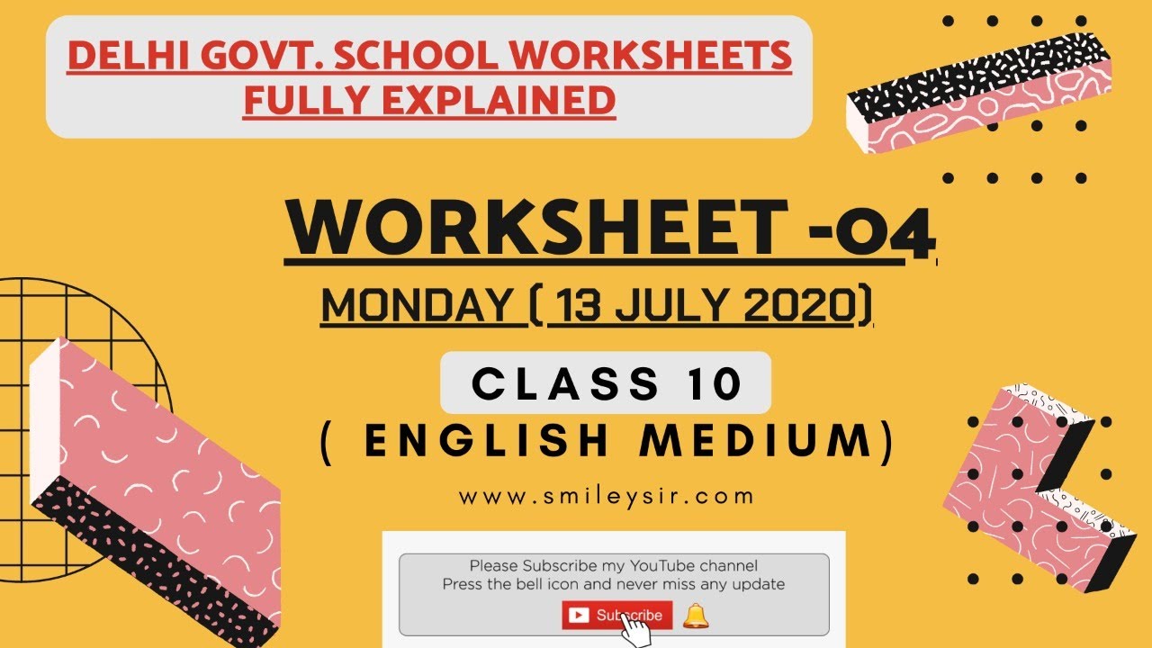 delhi-govt-school-worksheet-class-10-english-medium-worksheet-04-fully-explained-smiley