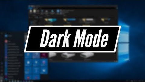 How to Enable Dark Mode in Windows 10 (Official