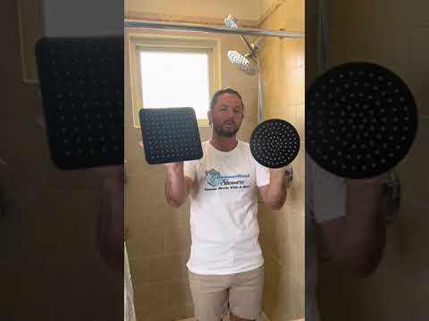 Square vs. Round Rain Shower Head