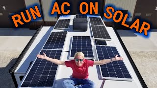 RV Boondocking Solar System Install Runs AC | Full Time RV Life | BDR