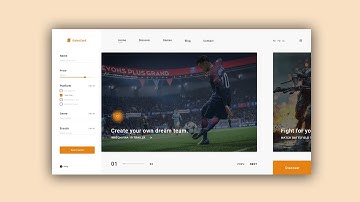 Web Design Speed Art #31 - GameCard Website [Adobe XD]