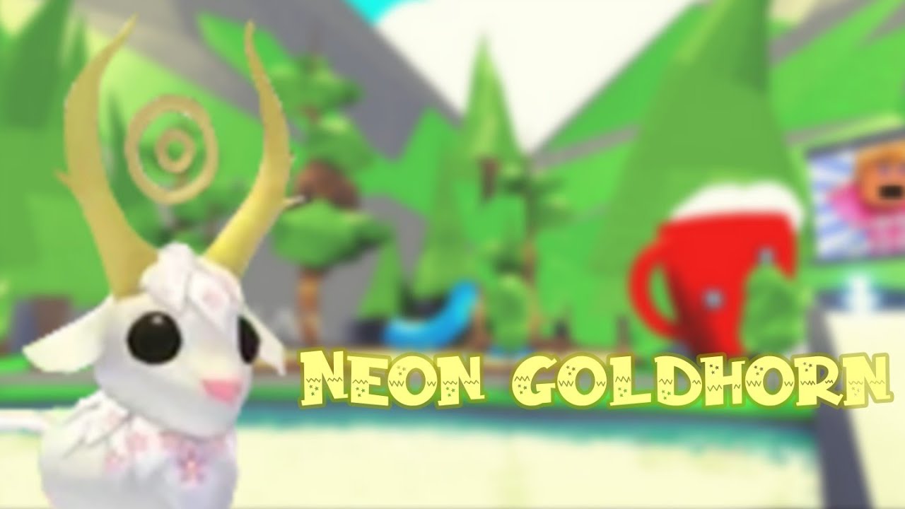 Making neon goldhorn Adopt Me YouTube