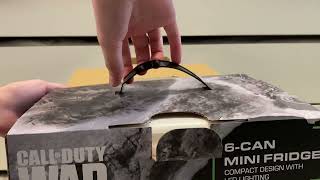 Unboxing call of duty mini fridge