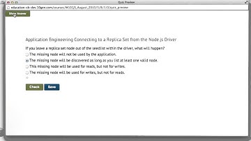 09a  Connecting to a Replica Set from the Node js Driver