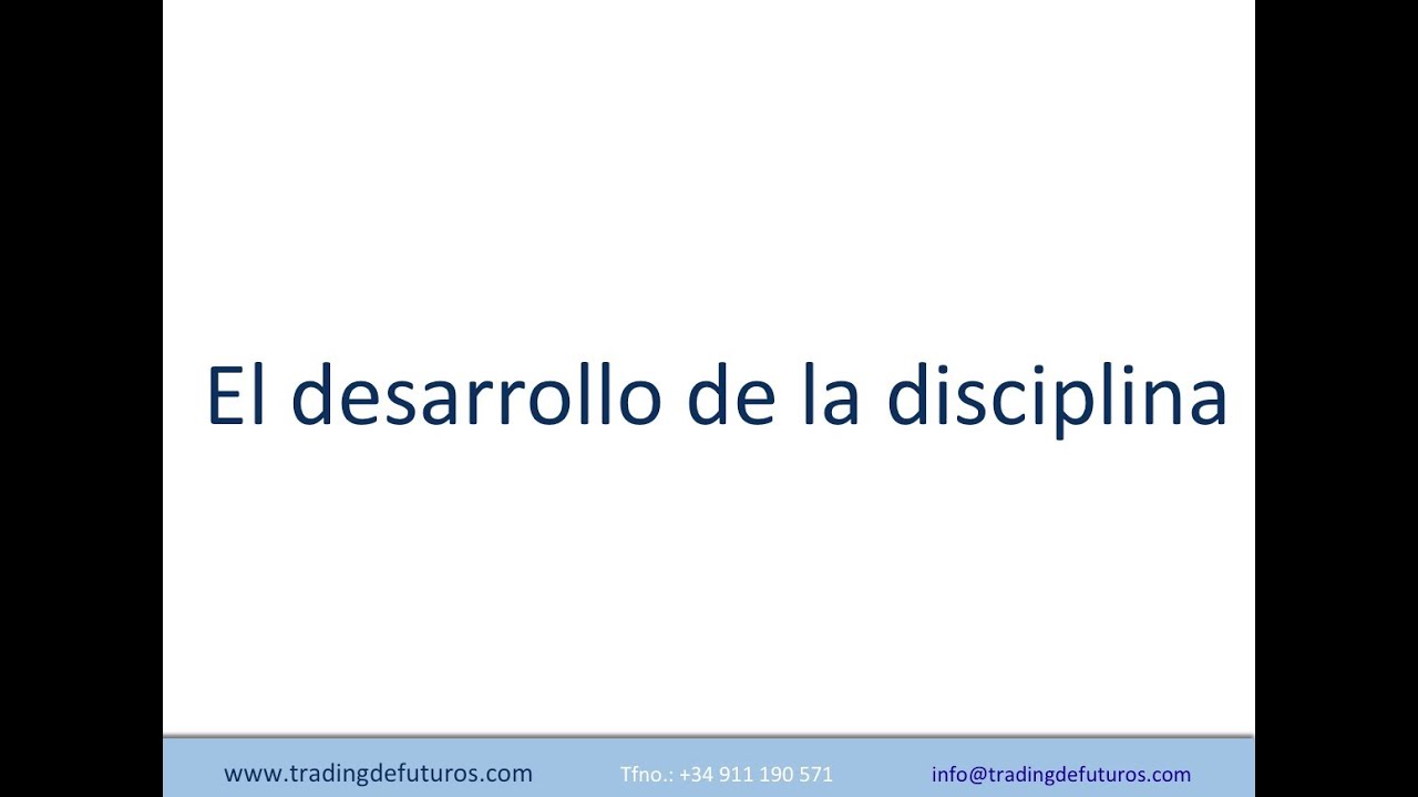 Desarrollo de la disciplina