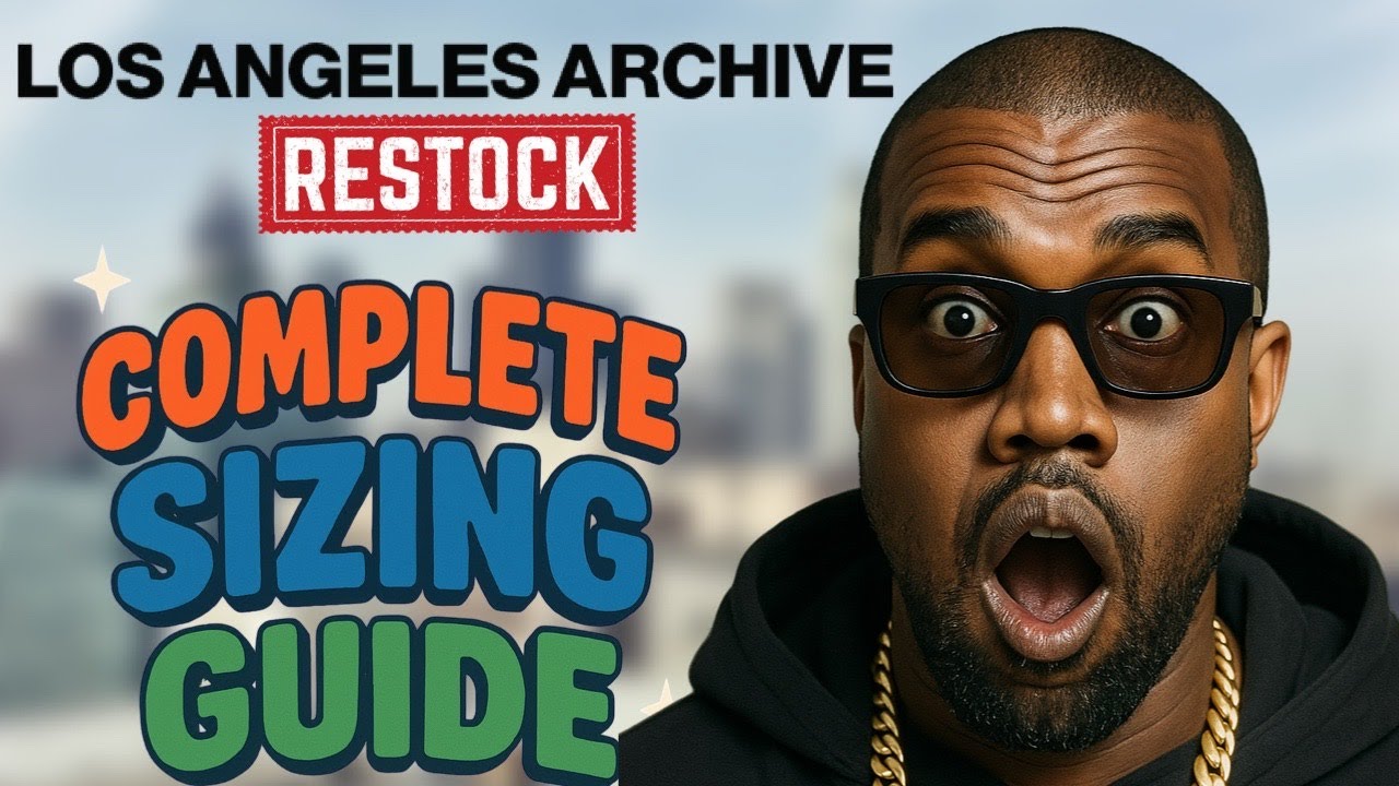 HUGE YEEZY RESTOCK Los Angeles Archive COMPLETE SIZING GUIDE - YouTube