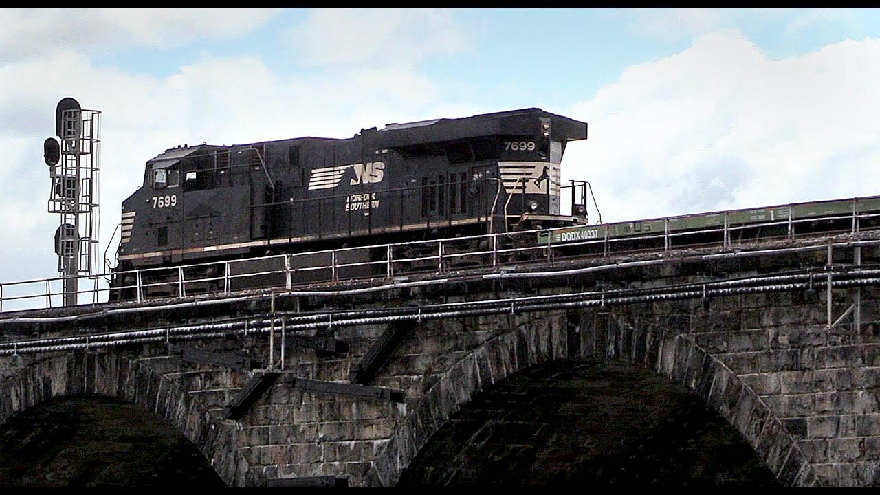 Rockville Rail Bridge Norfolk Southern train 7699 GE ES-44AC