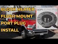 Install a Flush Mount Block Heater Plug Port on Your Pickup Truck