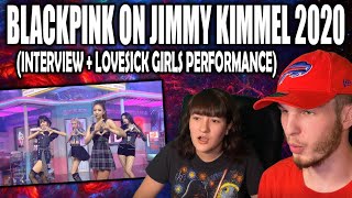 BLACKPINK LOVESICK GIRLS LIVE ON JIMMY KIMMEL (COUPLE REACTION!)