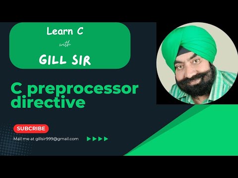 C preprocessor directive in C by Satpal Singh Gill - YouTube