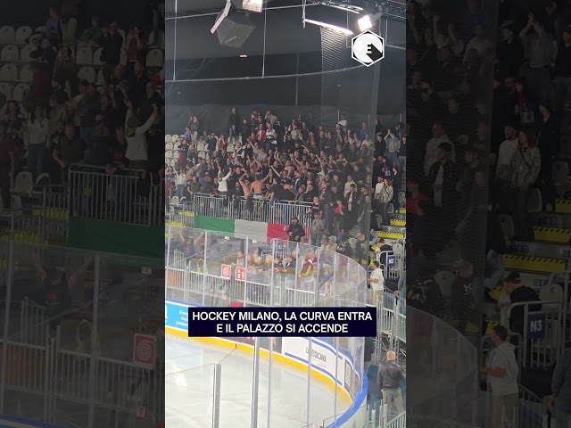Hockey Milano, la curva entra e si accende il palazzo