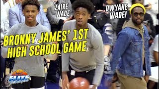LeBron James Jr 1ST HIGH SCHOOL GAME In Front Of Sold Out Crowd