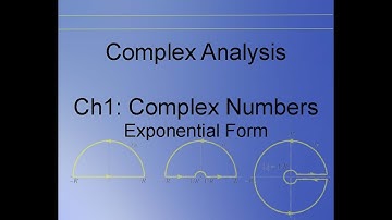 Complex Analysis Chapter 1.6 :the Exponential Form