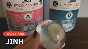 🔥DIY🔥 JINH Epoxy Resin 1 Gallon Crystal Clear Fiberglass Table Top Resina for Coating, Casting Wood