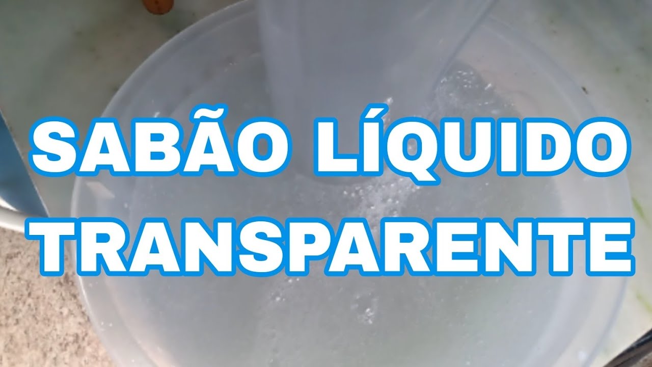 SABÃO LÍQUIDO TRANSPARENTE FEITO COM APENAS 500 ML DE ÓLEO LIMPA TUDO# ...