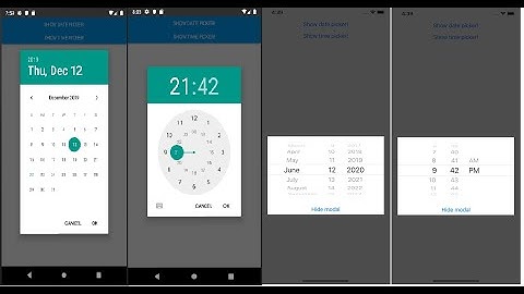 How to make date time picker in iOS and Android use react native version (0.61.5)