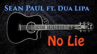 Video thumbnail of "Sean Paul - No Lie ft. Dua Lipa - guitar lesson"