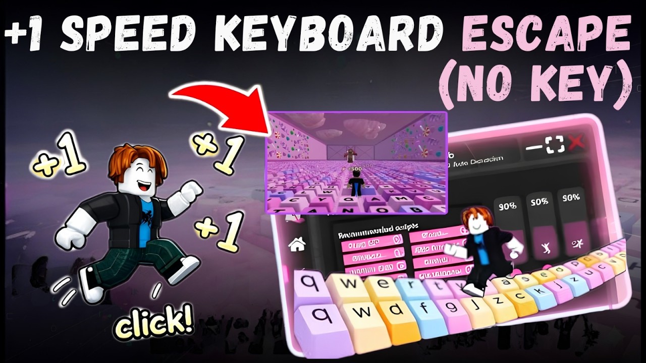 ⌨️ +1 Speed Keyboard Escape Script 2026 🔥 Auto Run + Unlock All (NO KEY ...