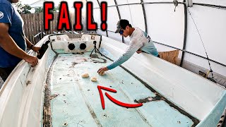 Foam Coring A Boat Gone Wrong!!! (NEVER DO THIS!)