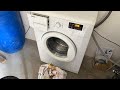 BEKO ultra slim (~37cm) washing machine, start wash :) 