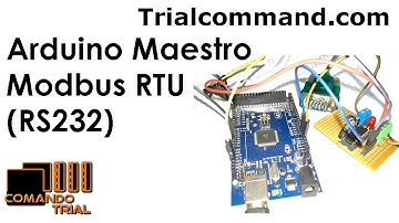 Arduino Mega 2560 Maestro Modbus RTU - ComandoTrial