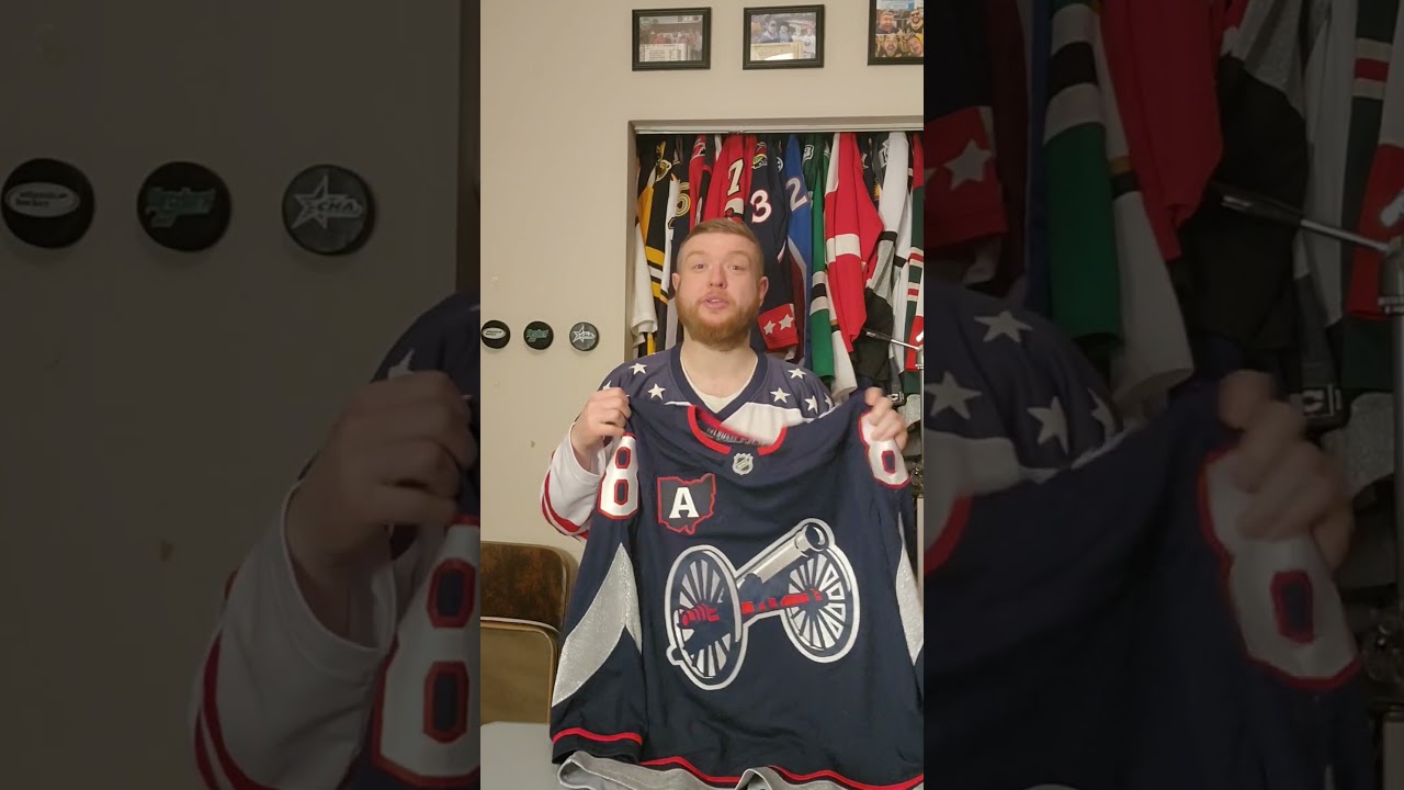 John unboxes his Columbus Blue Jackets Stadium Series jersey with the A - love it!