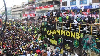 PARADE YA YANGA SC ILIVYOFIKA MAKAO MAKUU YA SIMBA SC