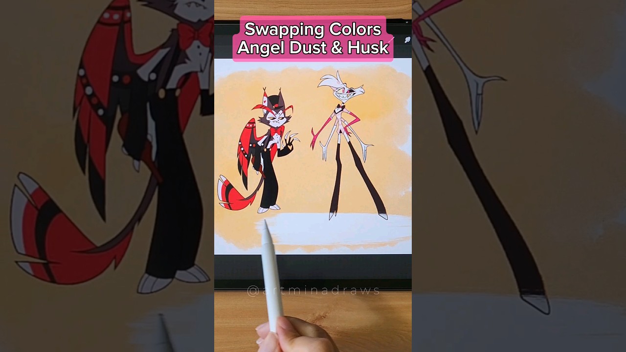 Angel Dust x Husk from Hazbin Hotel ✨️ 