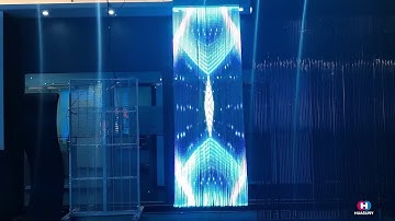 Huasuny 2021 New Clear LED Screen Crystal Series Transparent LED Curtain P10
