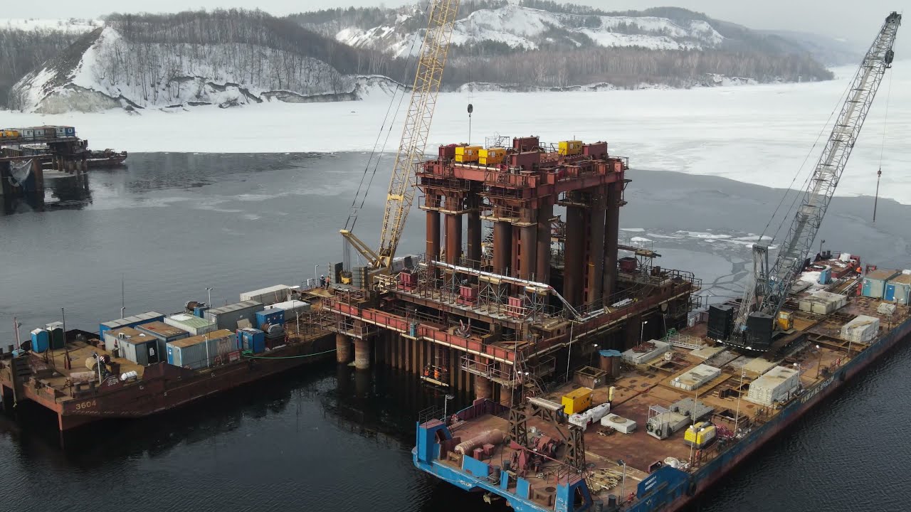 Ремонт моста через волгу