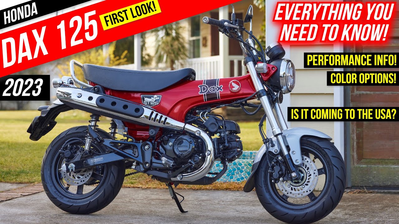 First Look: 2023 Honda DAX 125 Announcement | ST125 Retro Mini Bike / YouTube