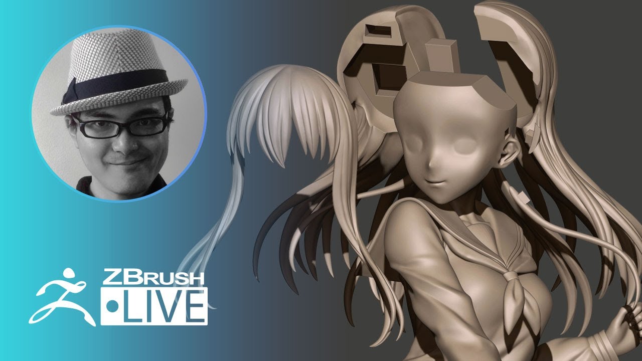 Ja 3dプリント用キャラクターの作り方 Sakaki Kaoru Zbrush 21 Pixologic Zbrushlive