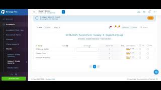 Recording Subject Grade Online