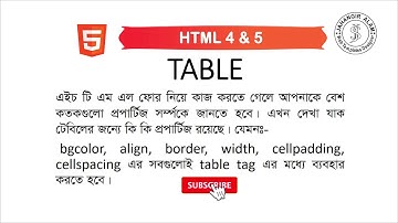 how to make html table in bangla tutorial | কিভাবে html documents এর মধ্যে html table তৈরি করতে পারি