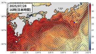 2025年7月30日までの黒潮「短期」予測 (2025年7月10日発表) – 黒潮親潮