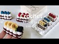 Super Easy Crochet Mini Fruit Cake Tutorial | DIY Cake Slice Keychain
