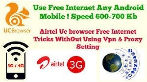 airtel free internet uc browser  trick in hindi 2017