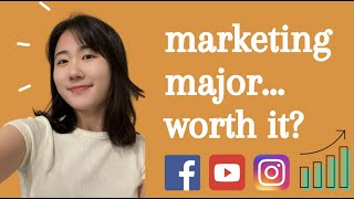 marketing major - brutal reality, internship, paid social, starting salary, was it worth it?