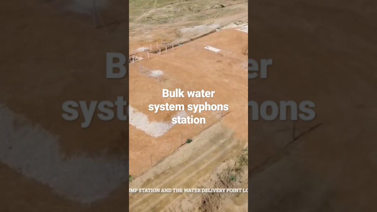 Syphon station of the bulk water system