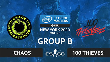 CS:GO - 100 Thieves vs Chaos [Nuke] Map 1 - IEM New York 2020 - Group B - NA