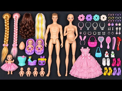 16Minutes Satisfying with Unboxing Barbie Family Playset, Cute Dolls Set Toys ASMR | Review Toys