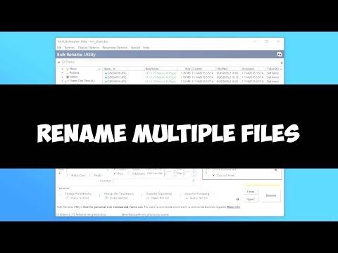 How To Rename Multiple Files With The Click Of A Button In Windows