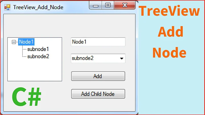 C# TreeView Tutorial - How To Add Node / Child To The Selected Node In C# [ with source code ]