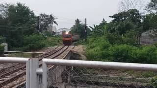 D.4105 ทำข.456 ผ่านโค้งด้านใต้เข้าสถานีชุมทางหาดใหญ่