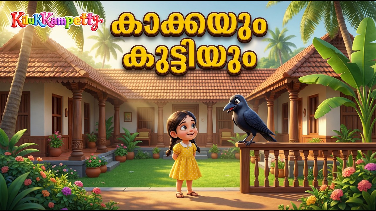 കാക്കേ കാക്കേ കൂടെവിടെ 🐦‍⬛ | Neyyappam Song | Malayalam Kids Rhymes | Kilukkampetty Rhymes