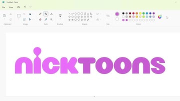 How to draw a pink Nicktoons logo using MS Paint | How to draw on your computer