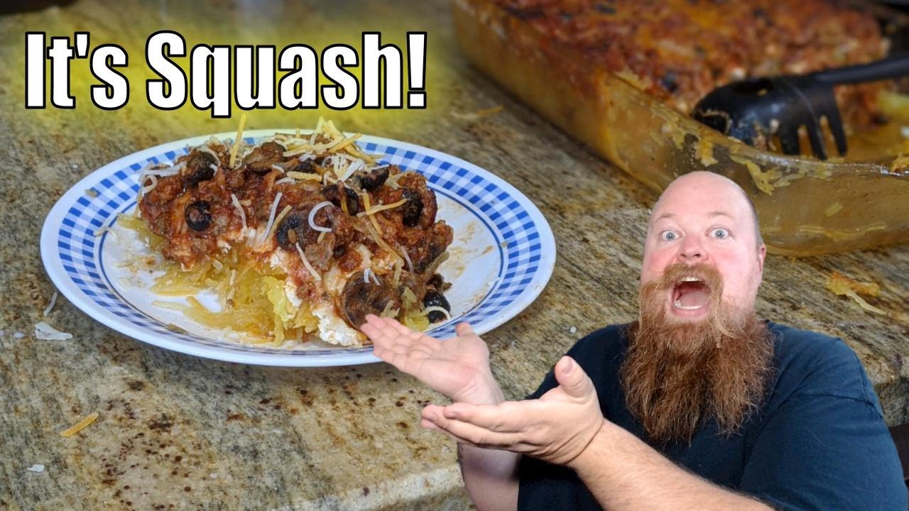 Low-Carb Spaghetti Bake - Spaghetti squash | Keto and Low Carb with Kids | Cooking with Kegan