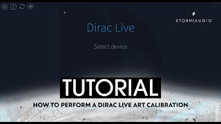 Stormaudio - How To Perform A Dirac Live Art Calibration