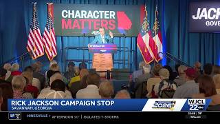 Rick Jackson campaigns in Savannah, highlights tax cuts and education reform