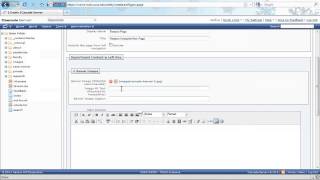 Creating a Left Navigation Page in the Campus WCMS